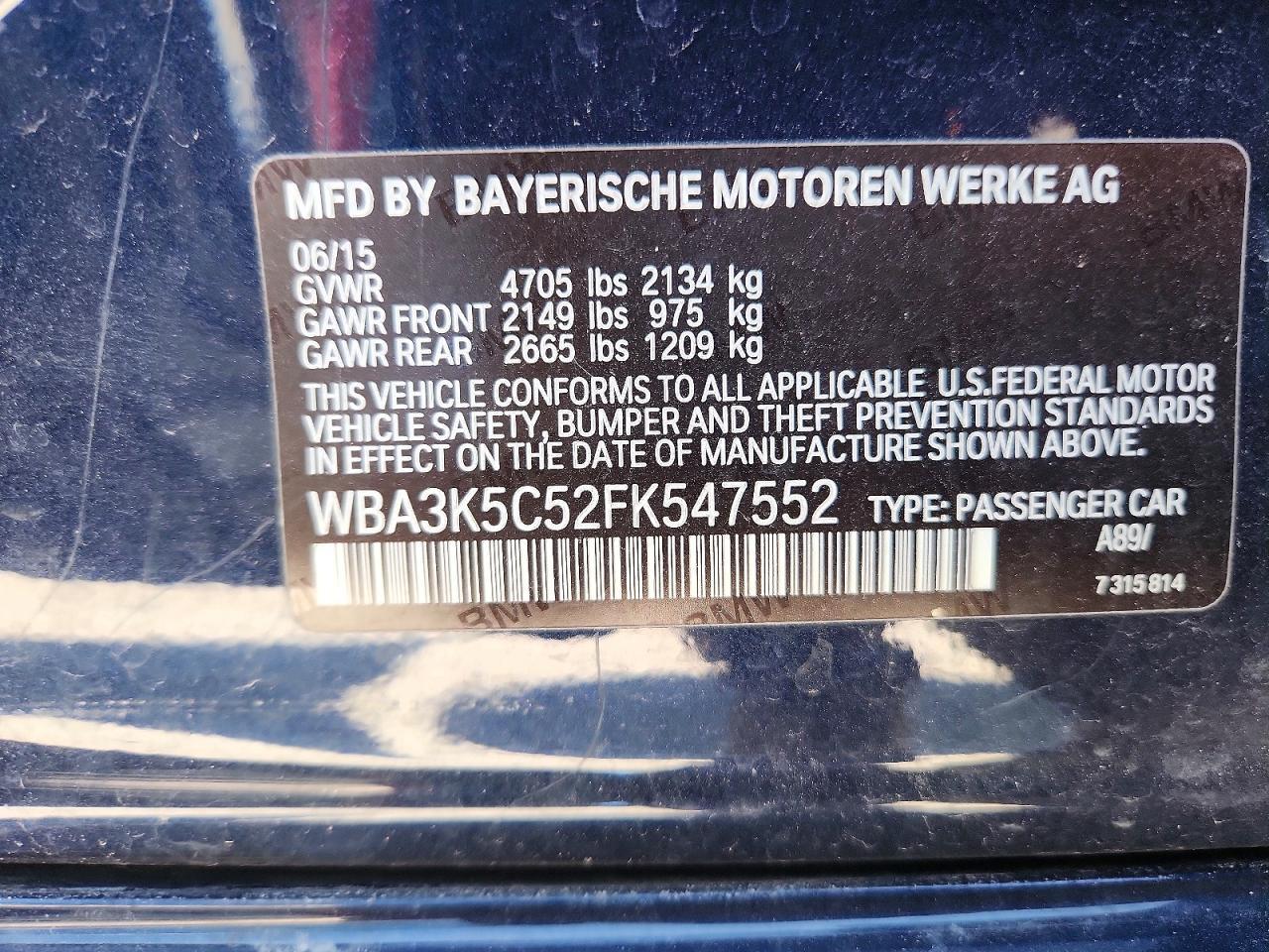 2015 BMW 328 D xDrive - zdjęcie 12