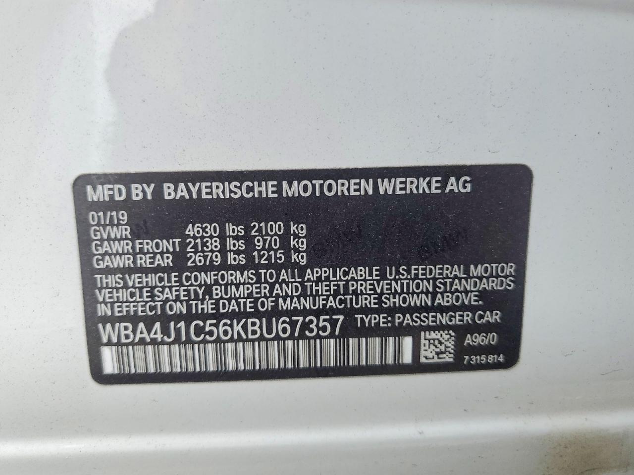 2019 BMW 430I Gran Coupe - zdjęcie 12