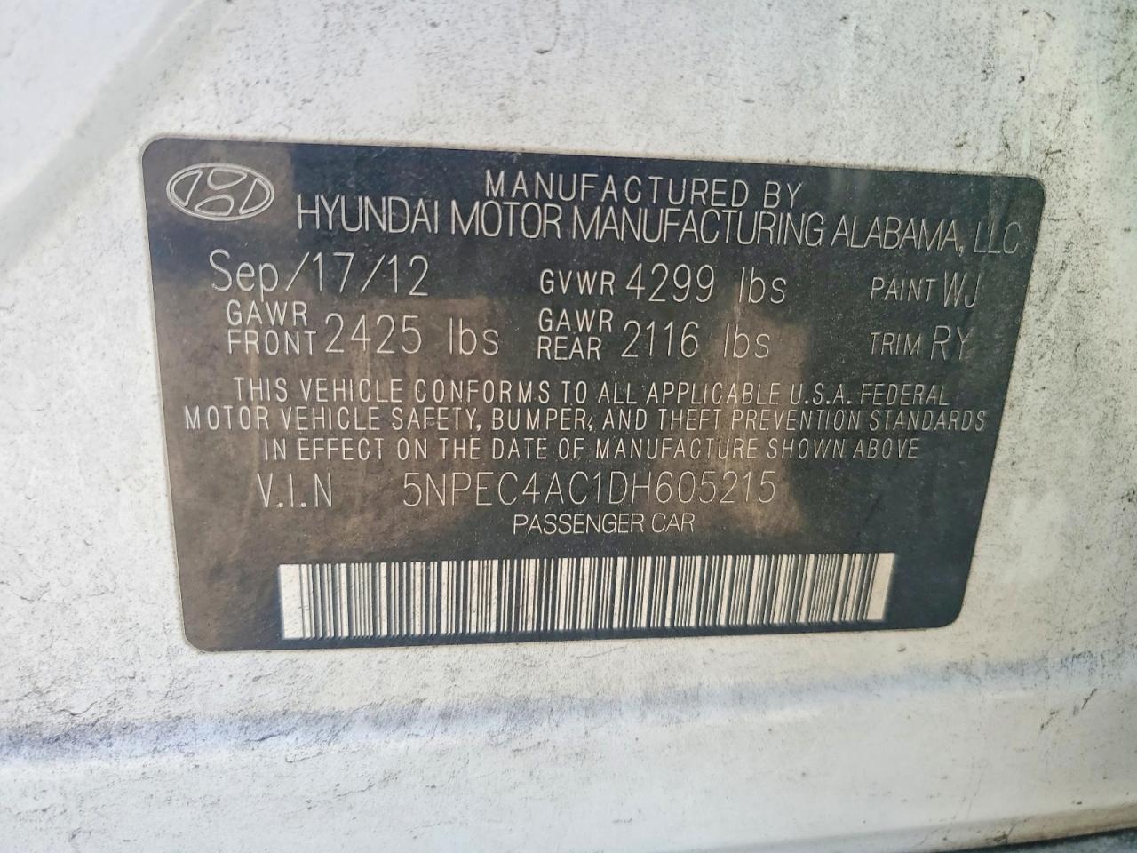 2013 Hyundai Sonata Limited - zdjęcie 12