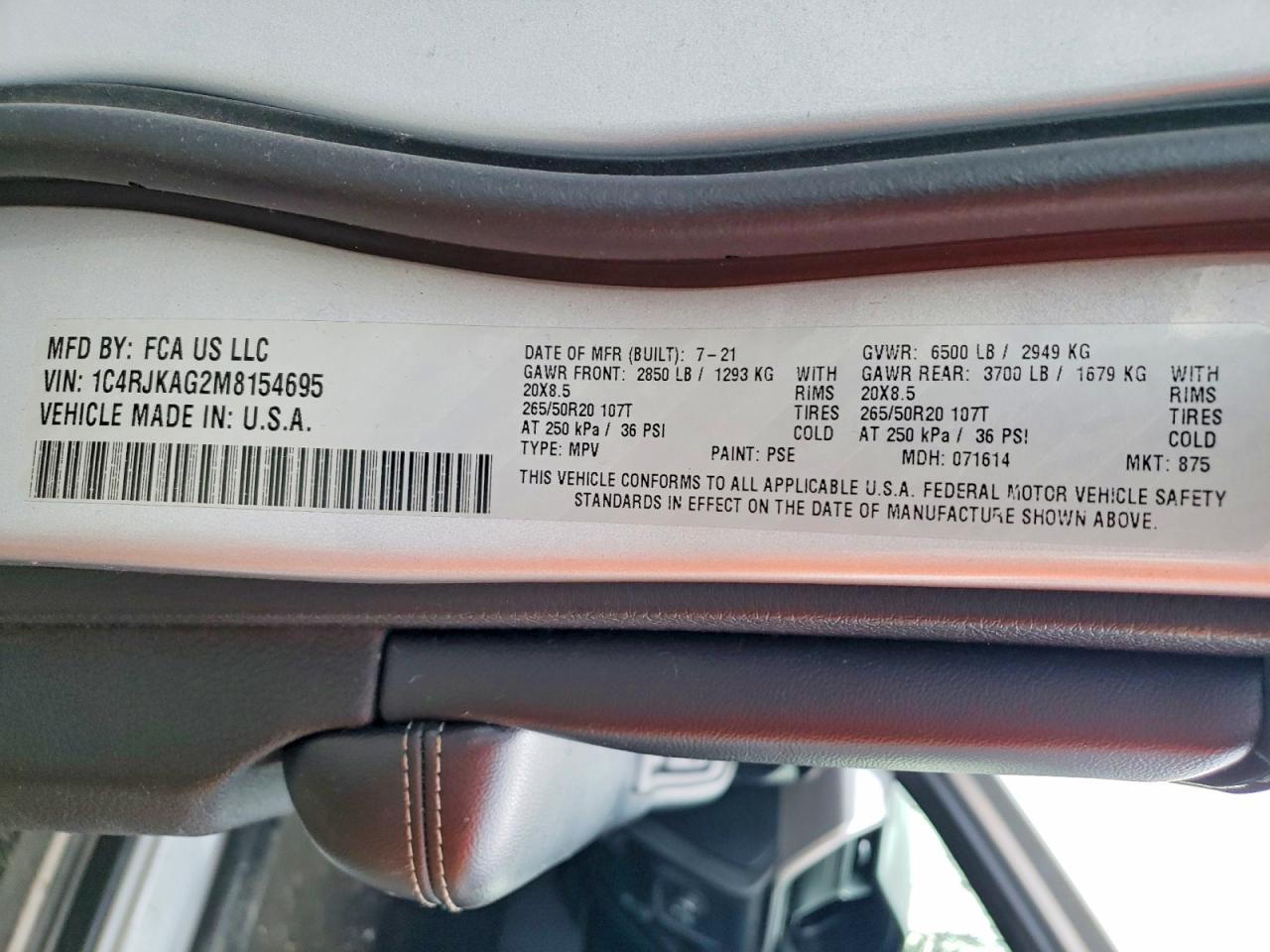 2021 Jeep Grand Cherokee L Laredo - zdjęcie 13