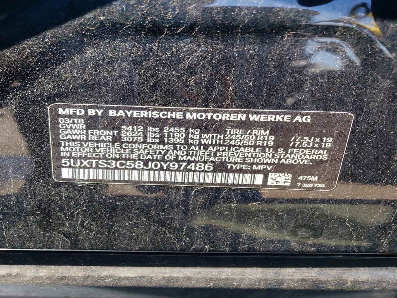 2018 BMW X3 xDrivem40I - zdjęcie 12