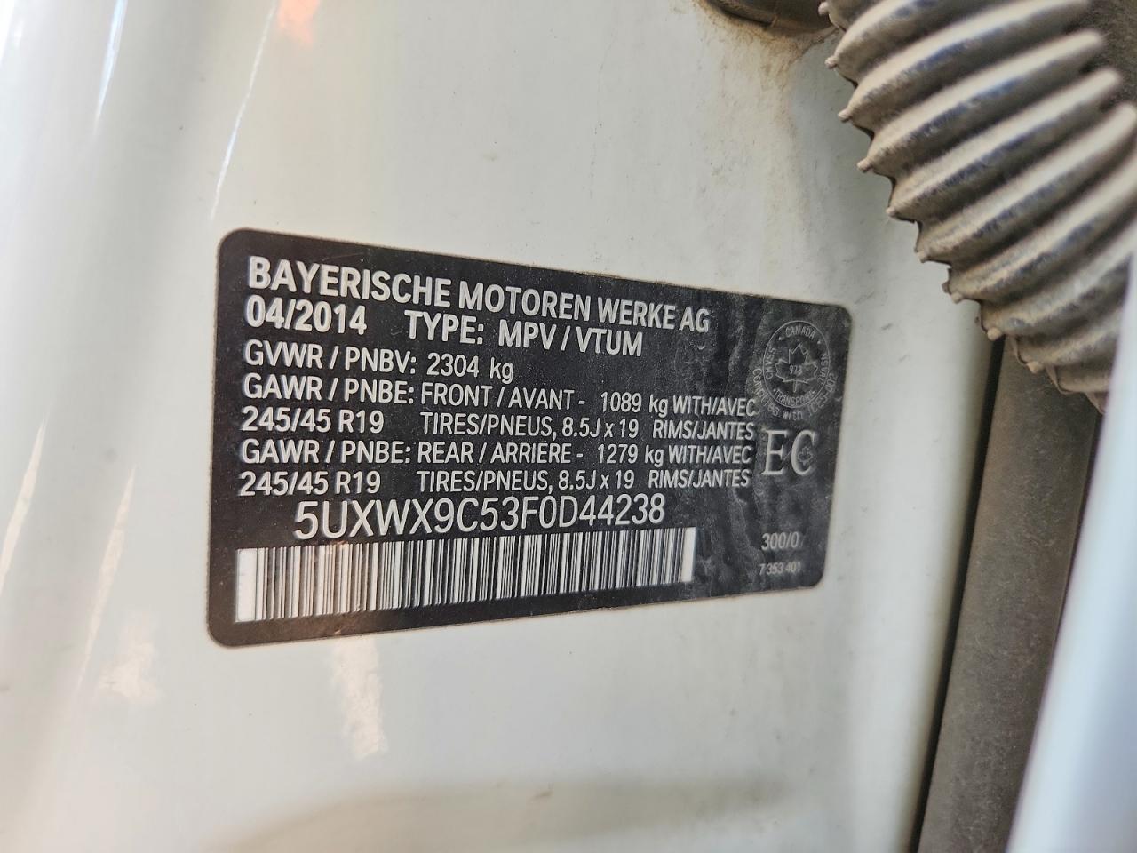 2015 BMW X3 xDrive28I - zdjęcie 13