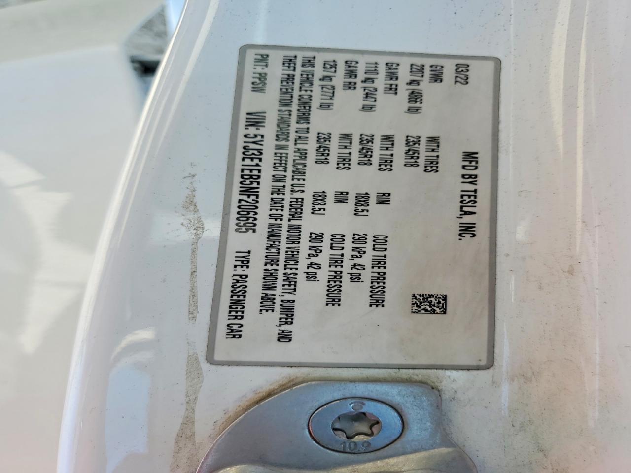 2022 Tesla Model 3 - zdjęcie 13
