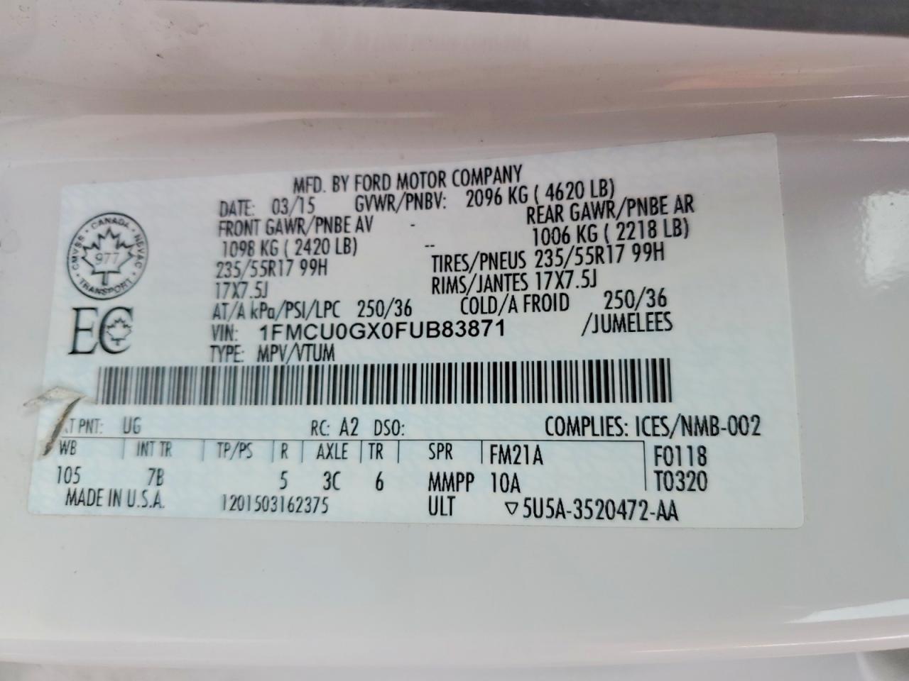 2015 Ford Escape Se - zdjęcie 13