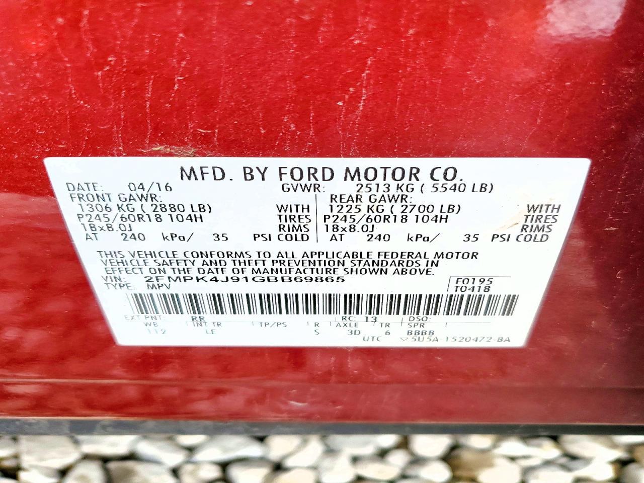 2016 Ford Edge Sel - zdjęcie 13