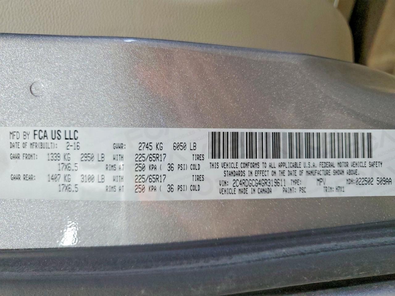 2016 Dodge Grand Caravan Sxt - zdjęcie 13