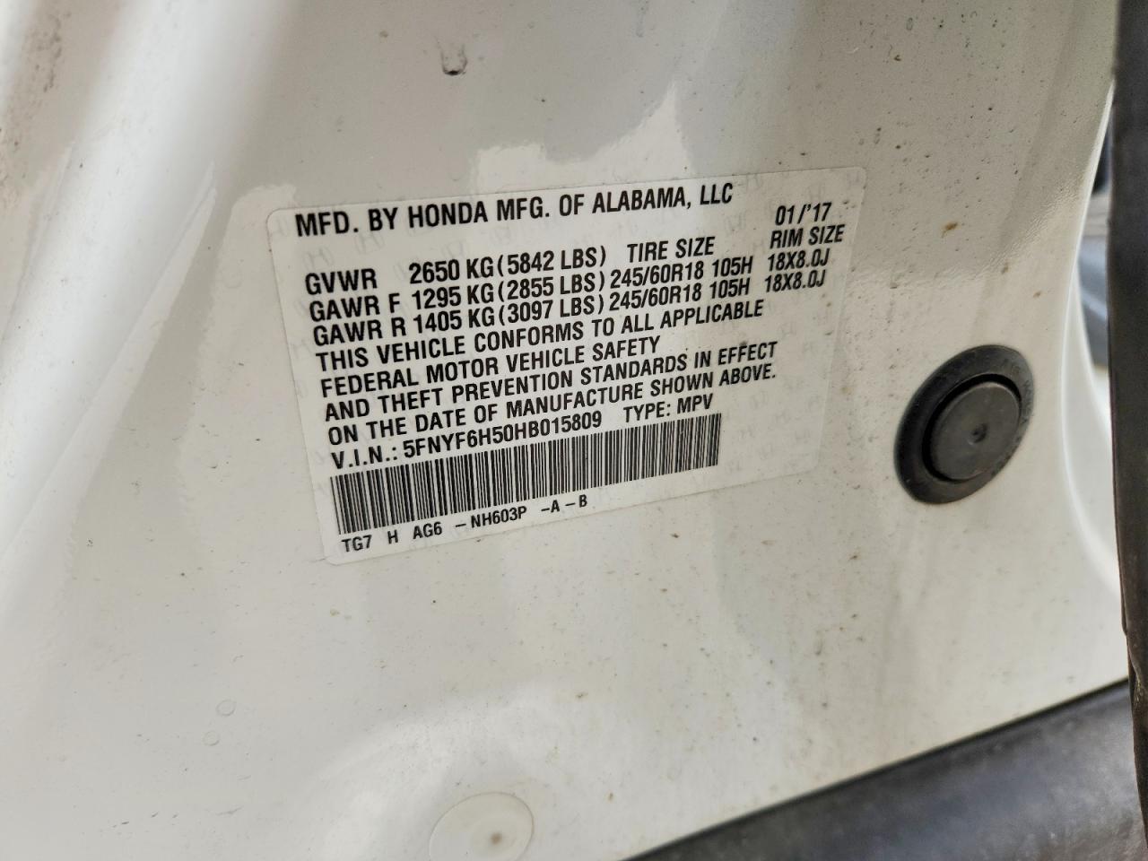 2017 Honda Pilot Exl - zdjęcie 13