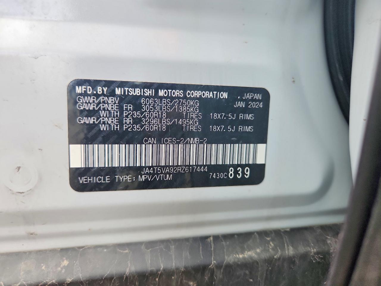 2024 Mitsubishi Outlander Se - zdjęcie 12