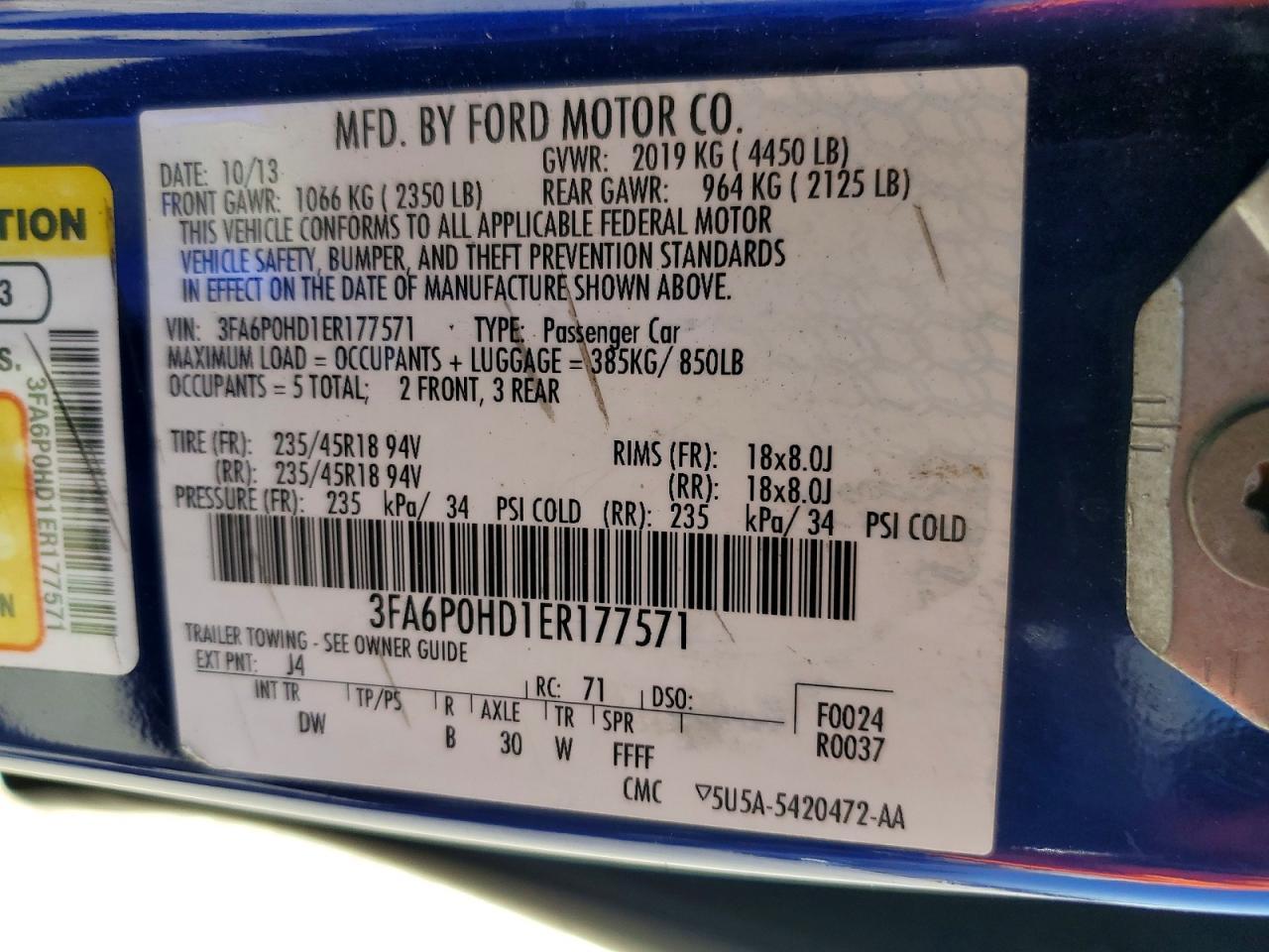 2014 Ford Fusion Se - zdjęcie 12