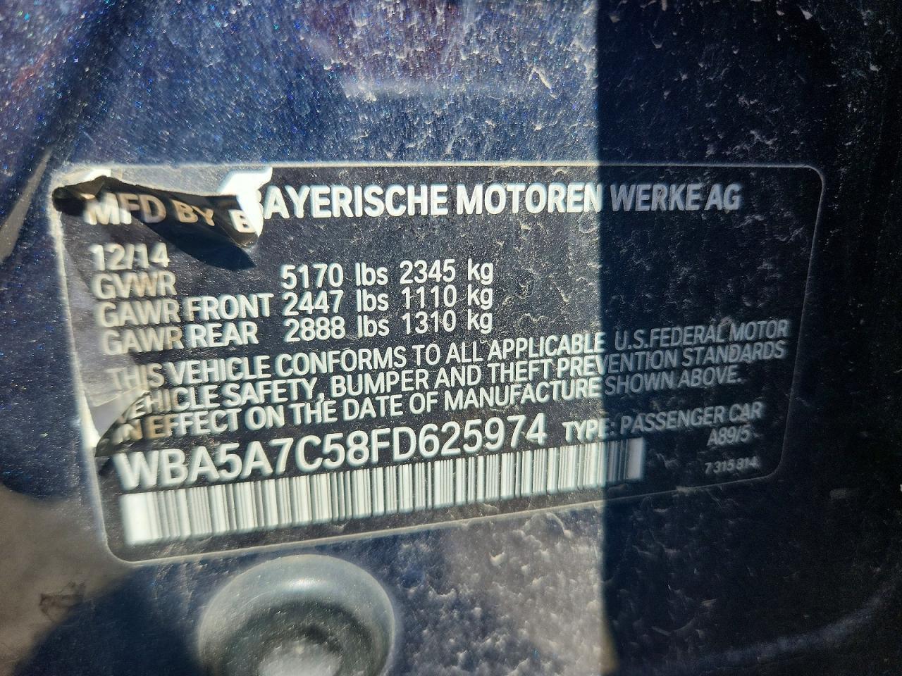 2015 BMW 528 Xi - zdjęcie 12