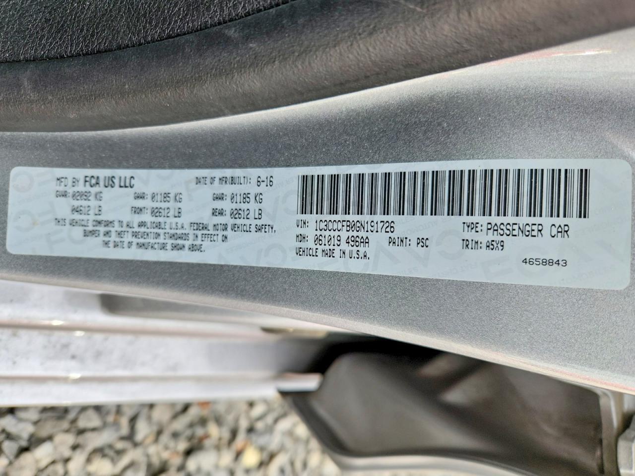2016 Chrysler 200 Lx - zdjęcie 12