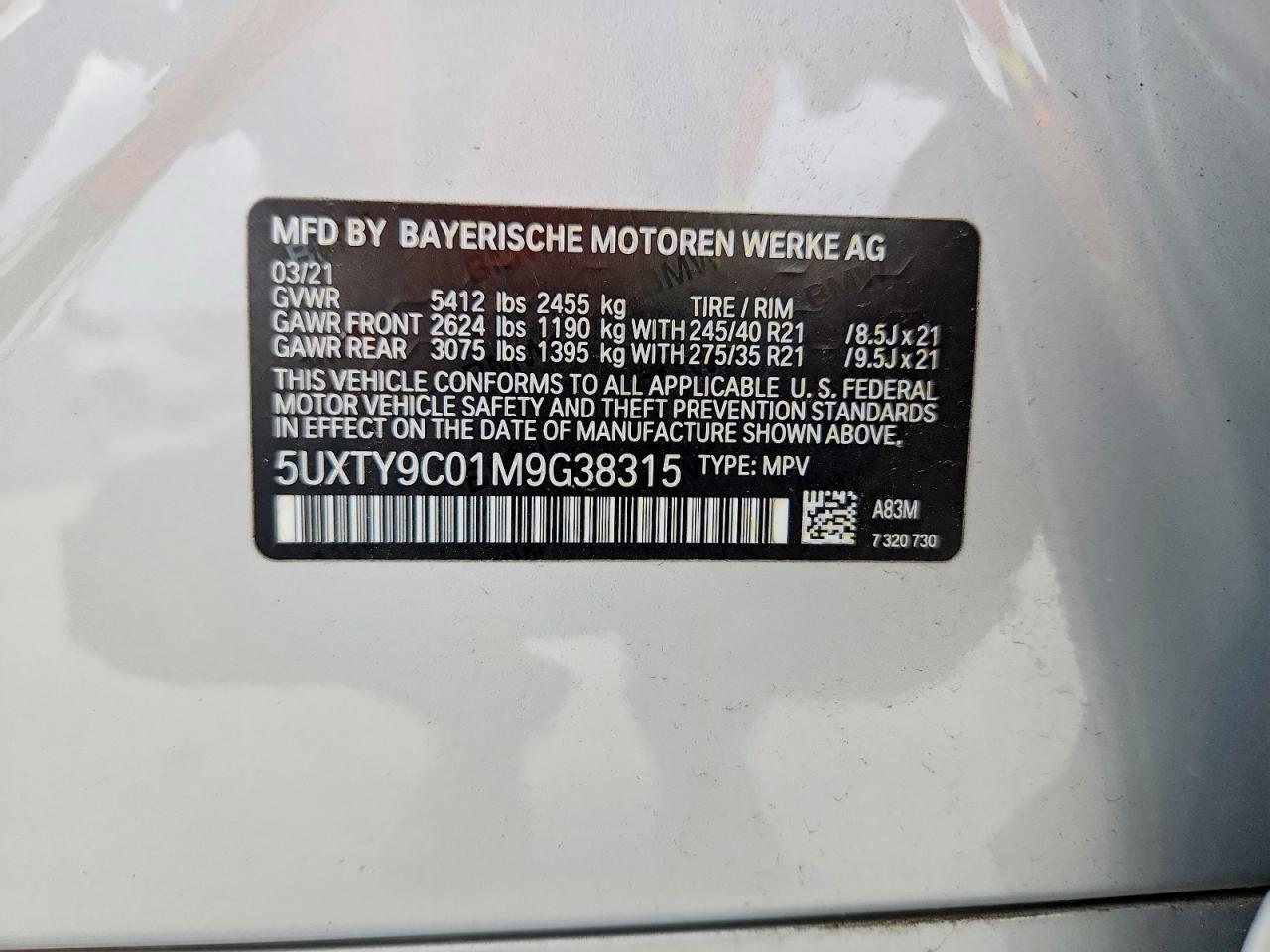2021 BMW X3 xDrivem40I - zdjęcie 14