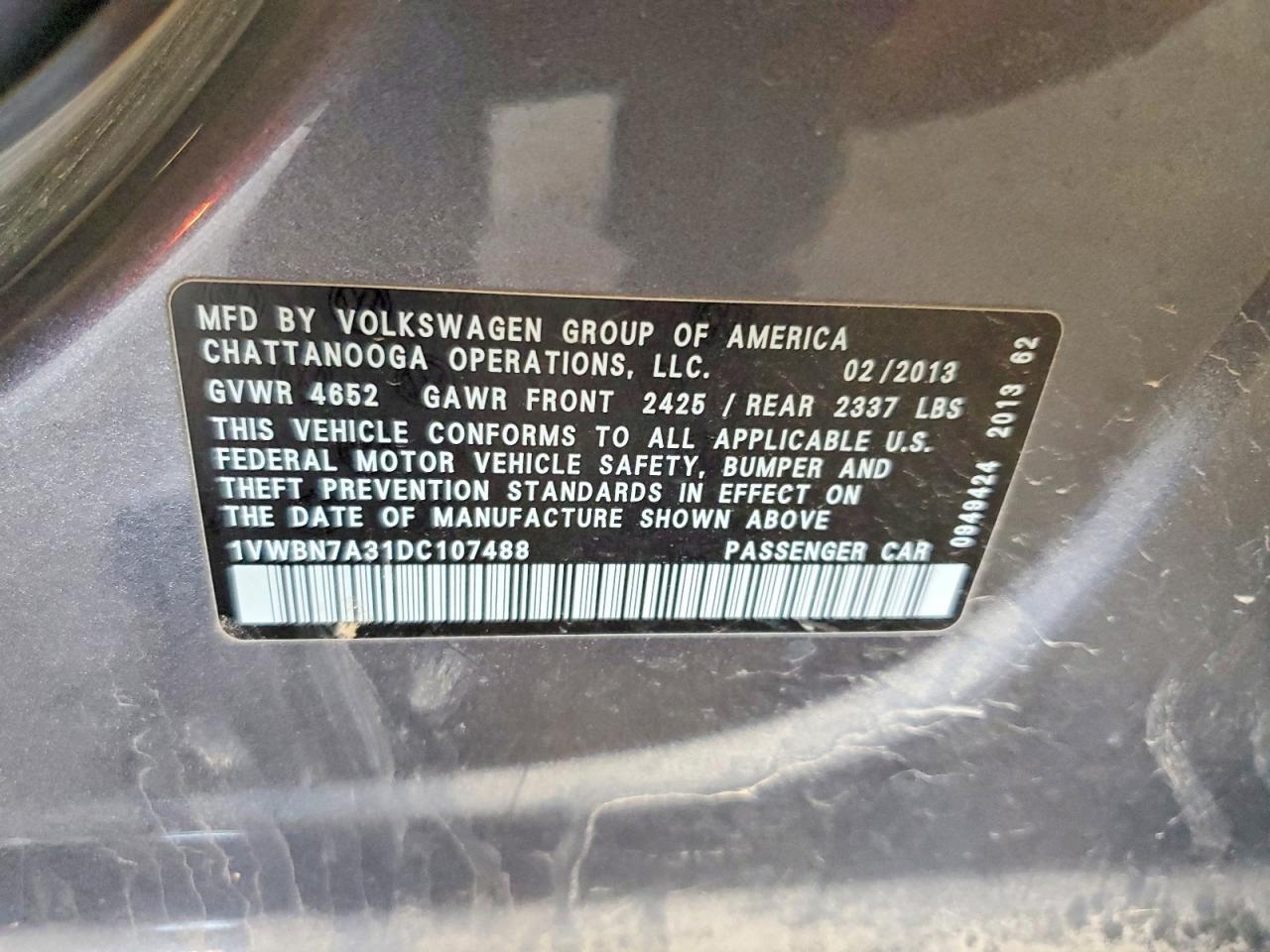 2013 Volkswagen Passat Se - zdjęcie 12