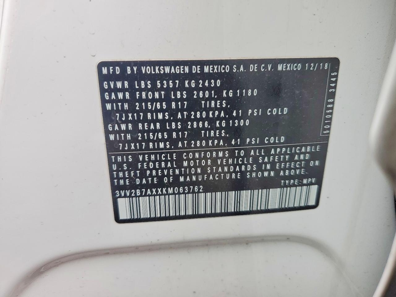 2019 Volkswagen Tiguan Se - zdjęcie 13
