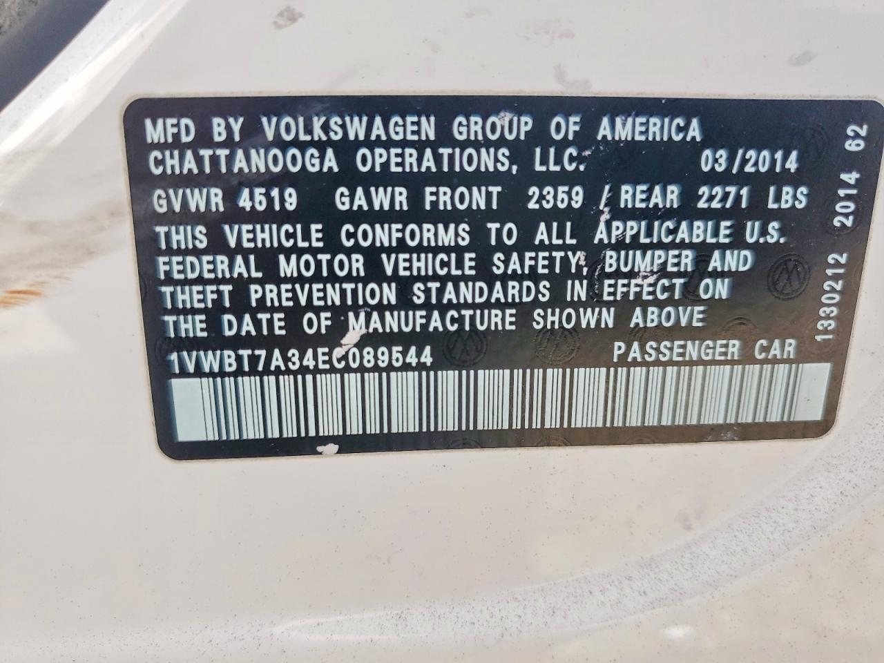 2014 Volkswagen Passat Se - zdjęcie 13