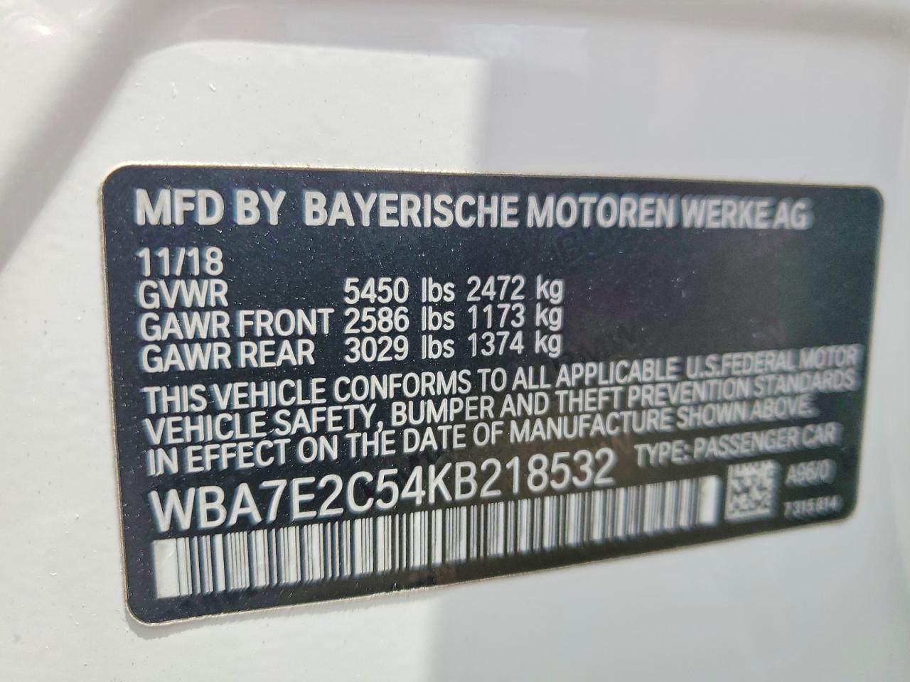 2019 BMW 740 I - zdjęcie 12
