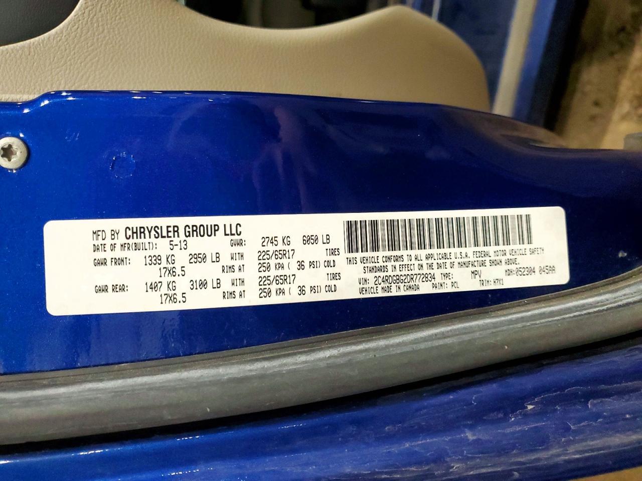 2013 Dodge Grand Caravan Se - zdjęcie 13