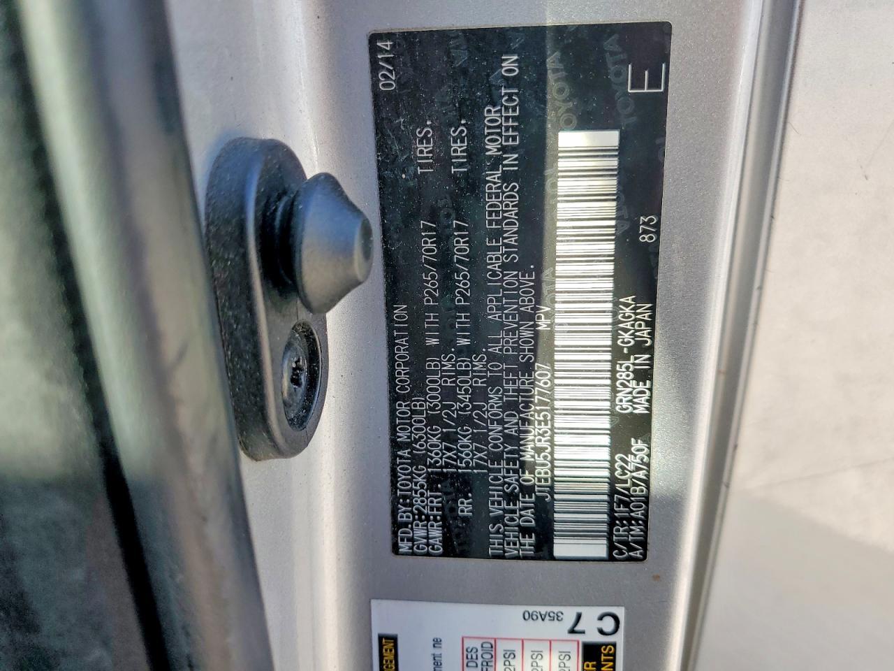 2014 Toyota 4Runner Trail Premium - zdjęcie 13