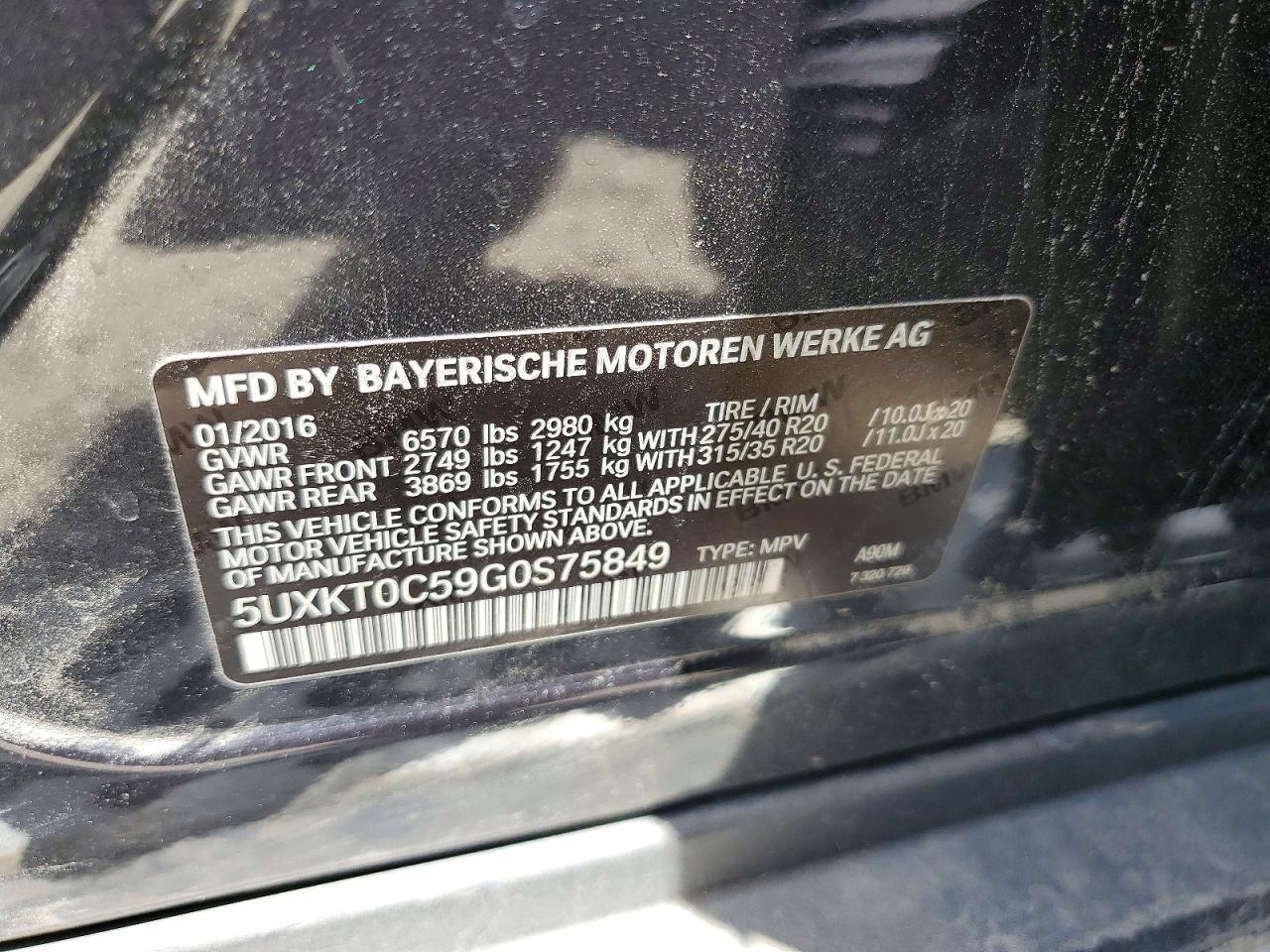 2016 BMW X5 Xdr40E - zdjęcie 13