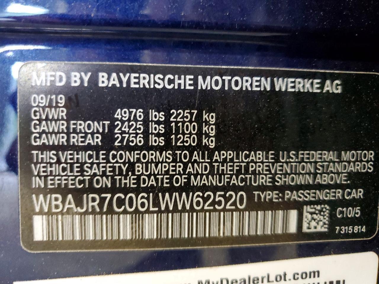 2020 BMW 530 Xi - zdjęcie 12