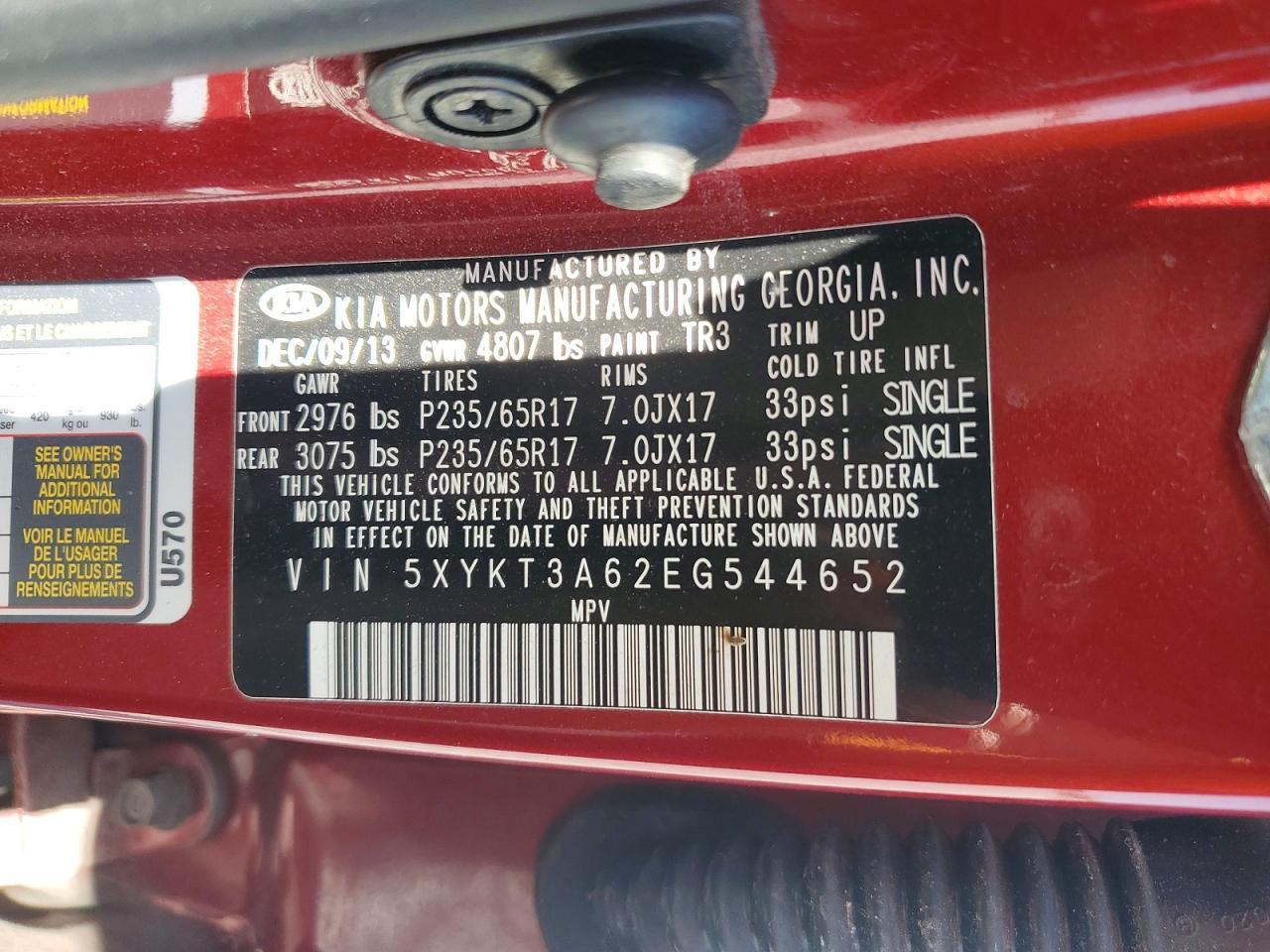 2014 Kia Sorento Lx - zdjęcie 12