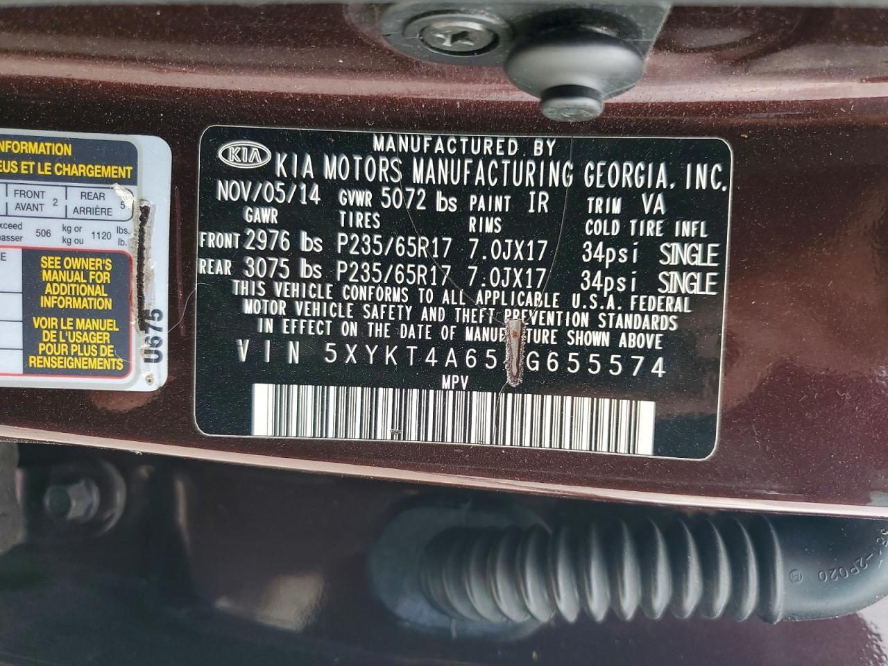 2015 Kia Sorento Lx - zdjęcie 13
