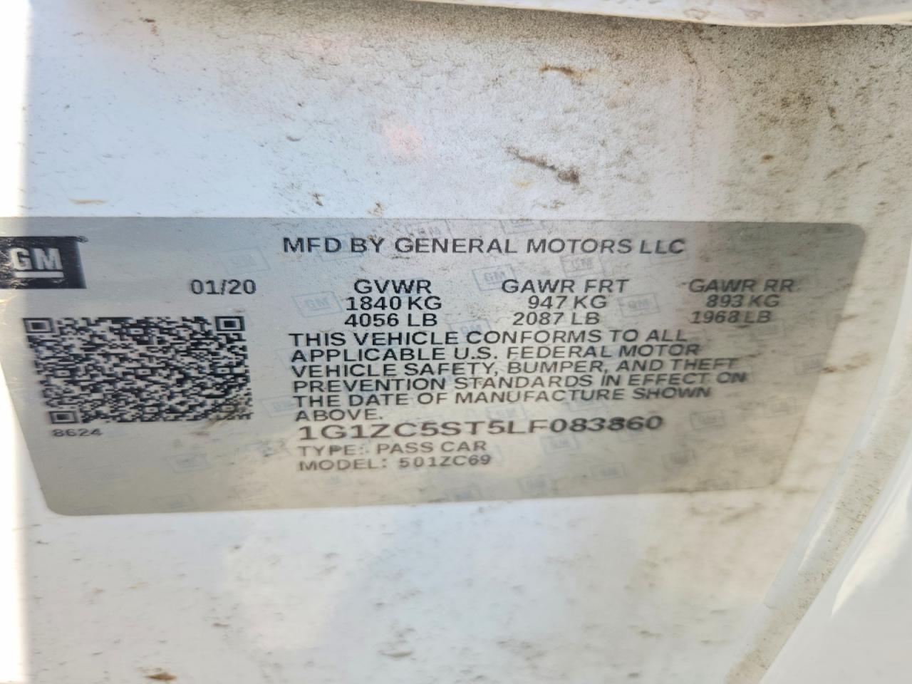 2020 Chevrolet Malibu Ls - zdjęcie 12