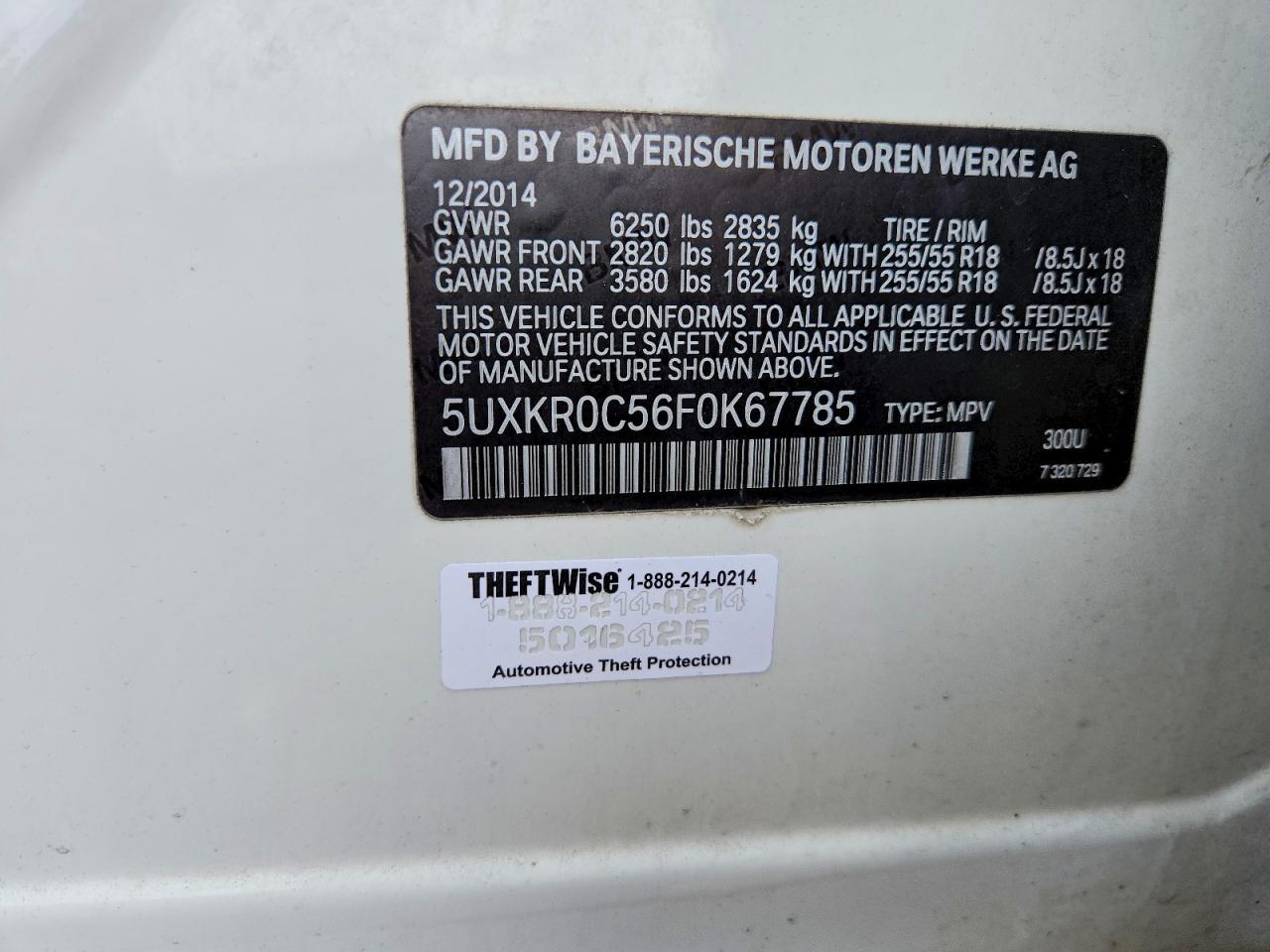 2015 BMW X5 xDrive35I - zdjęcie 13