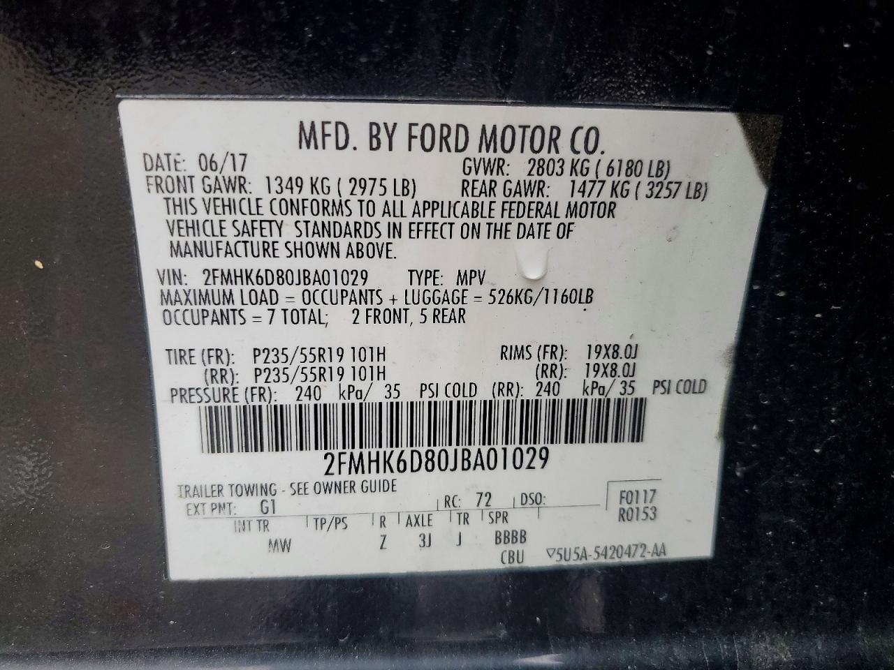 2018 Ford Flex Limited - zdjęcie 13