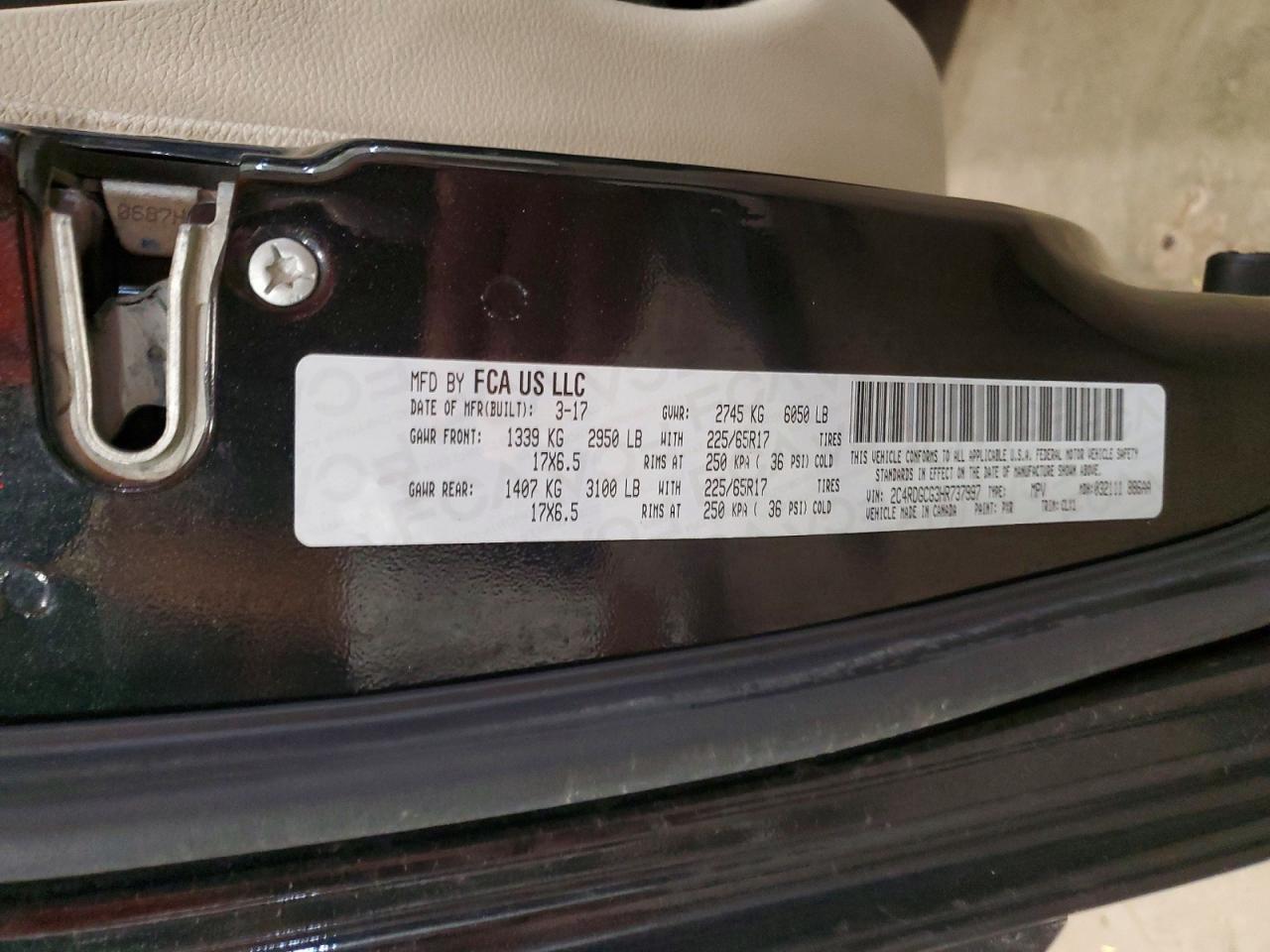 2017 Dodge Grand Caravan Sxt - zdjęcie 13