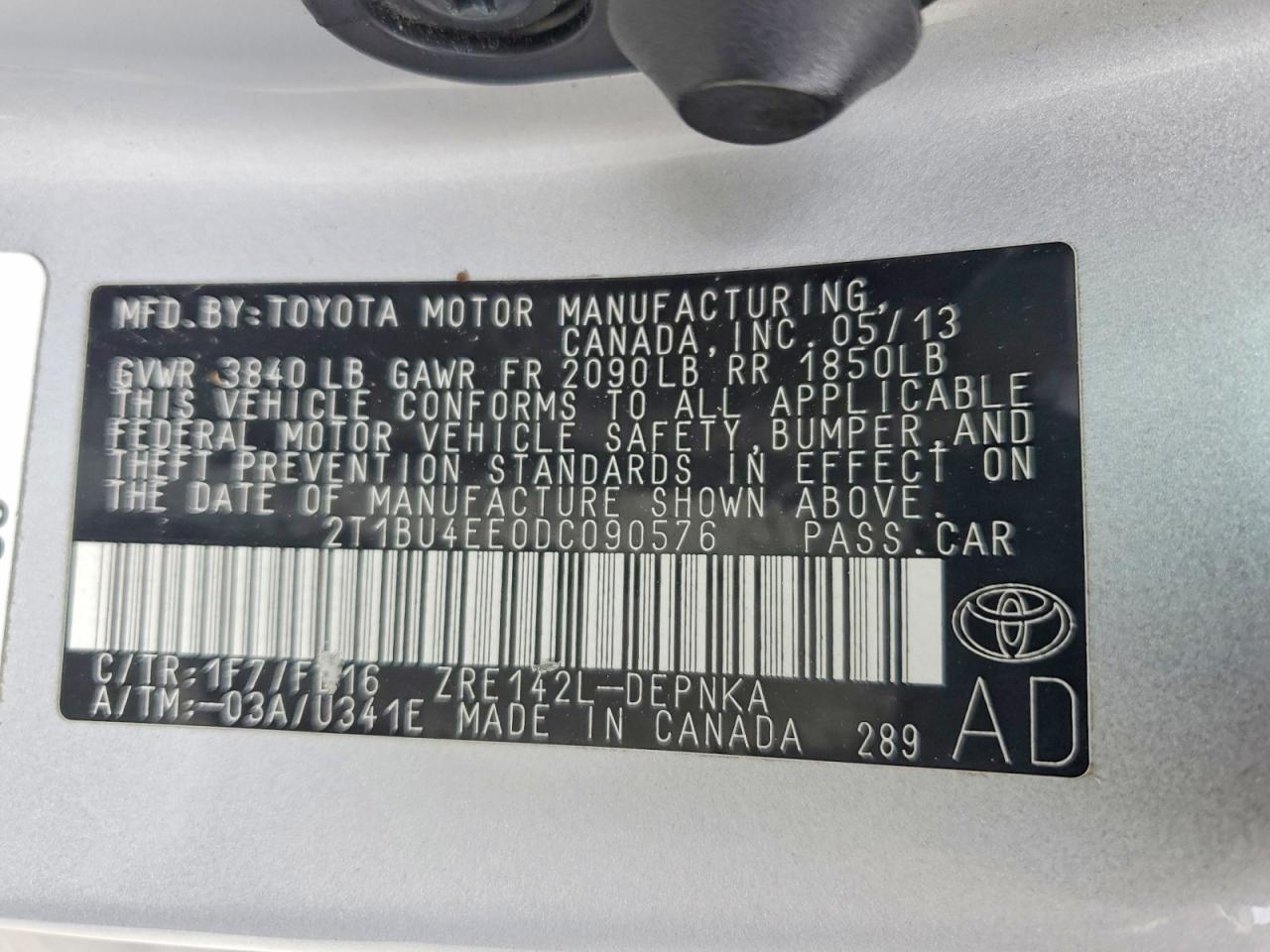 2013 Toyota Corolla Le - zdjęcie 12