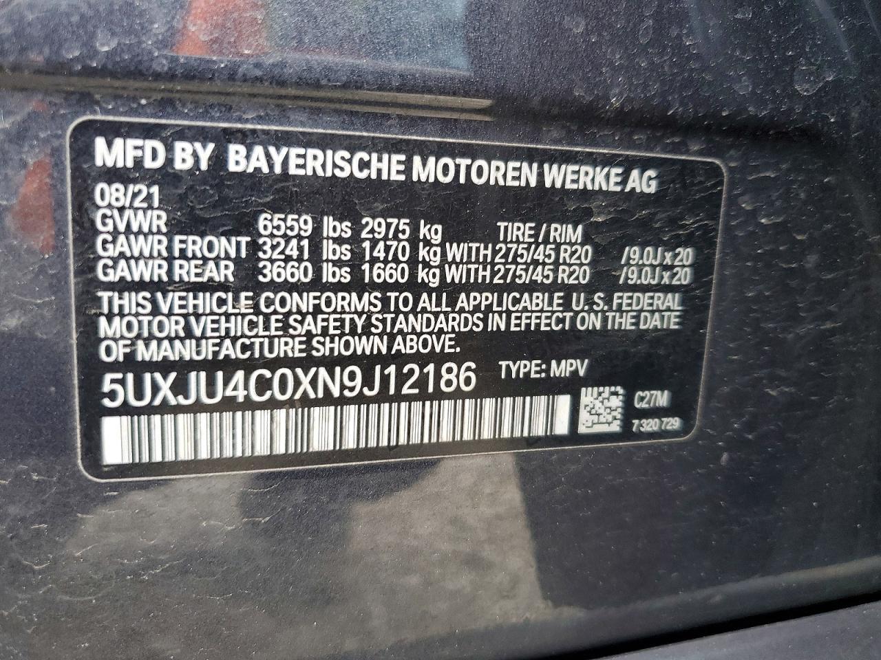 2022 BMW X5 M50I - zdjęcie 13