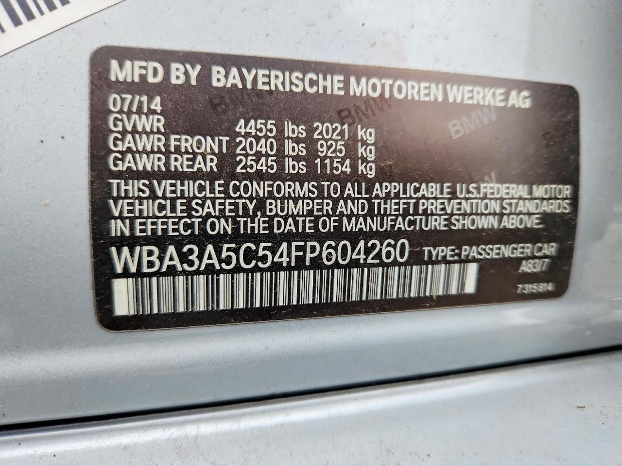 2015 BMW 328 I - zdjęcie 12