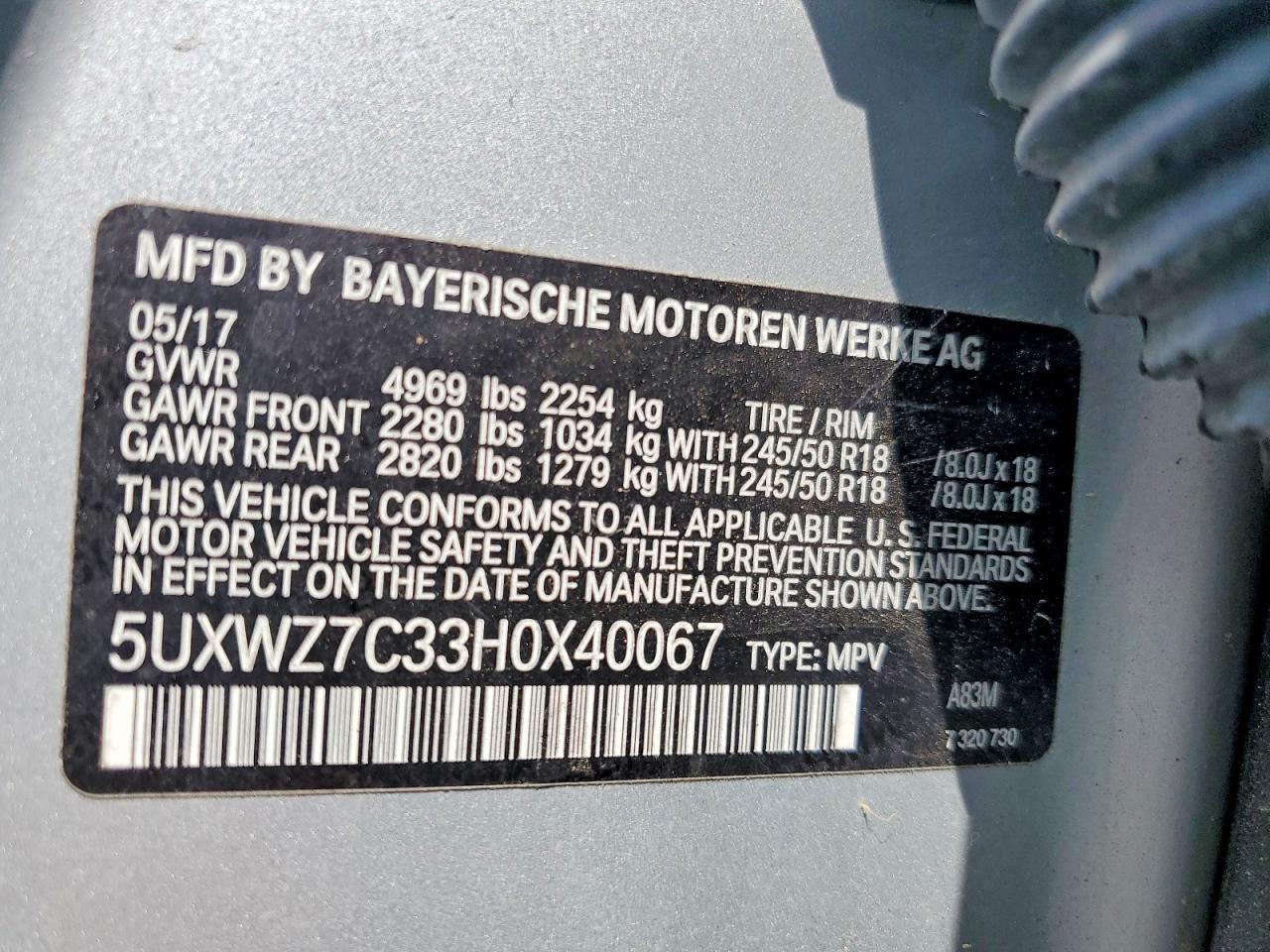 2017 BMW X3 Sdrive28I - zdjęcie 13