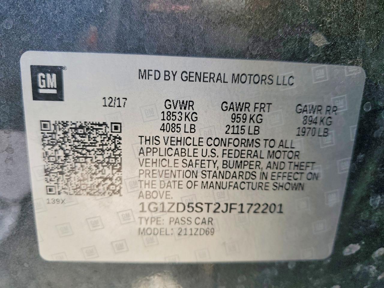 2018 Chevrolet Malibu Lt - zdjęcie 12