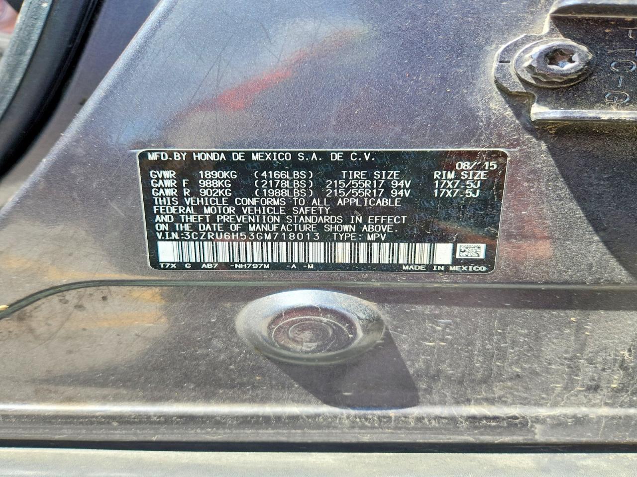 2016 Honda Hr-V Ex - zdjęcie 13