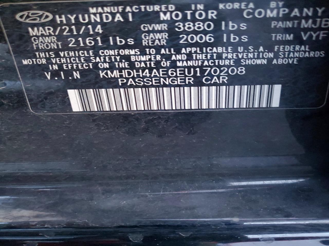 2014 Hyundai Elantra Se - zdjęcie 14