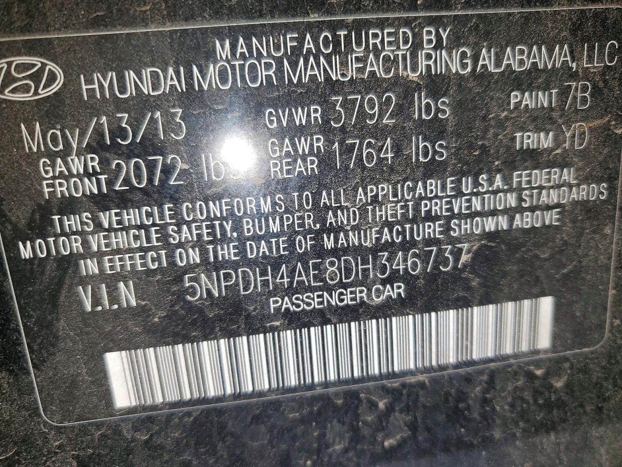 2013 Hyundai Elantra Gls - zdjęcie 14