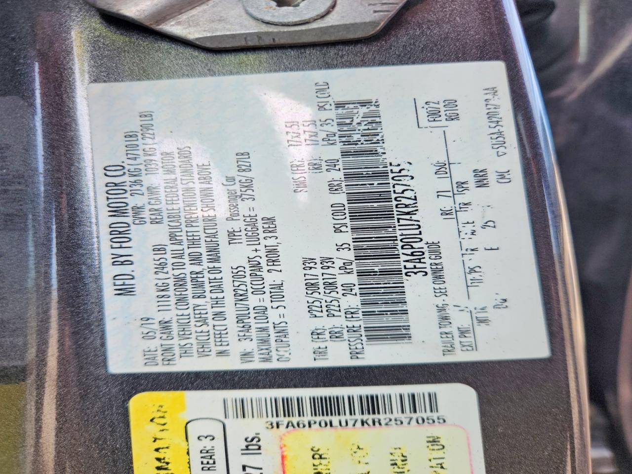 2019 Ford Fusion Se - zdjęcie 12