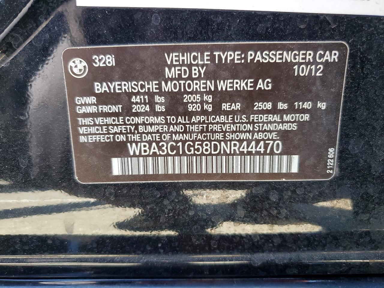 2013 BMW 328 I Sulev - zdjęcie 12