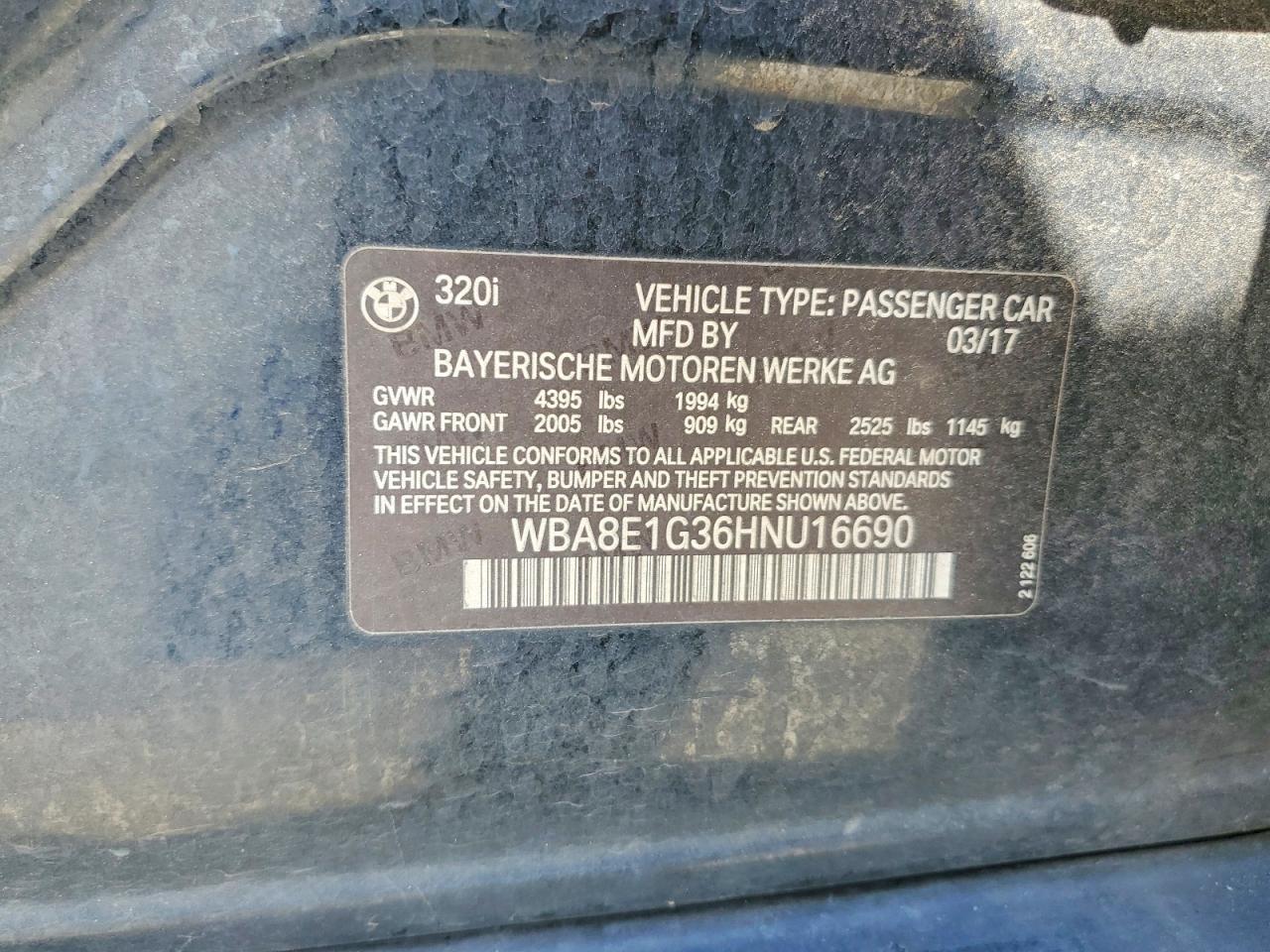 2017 BMW 320 I - zdjęcie 12