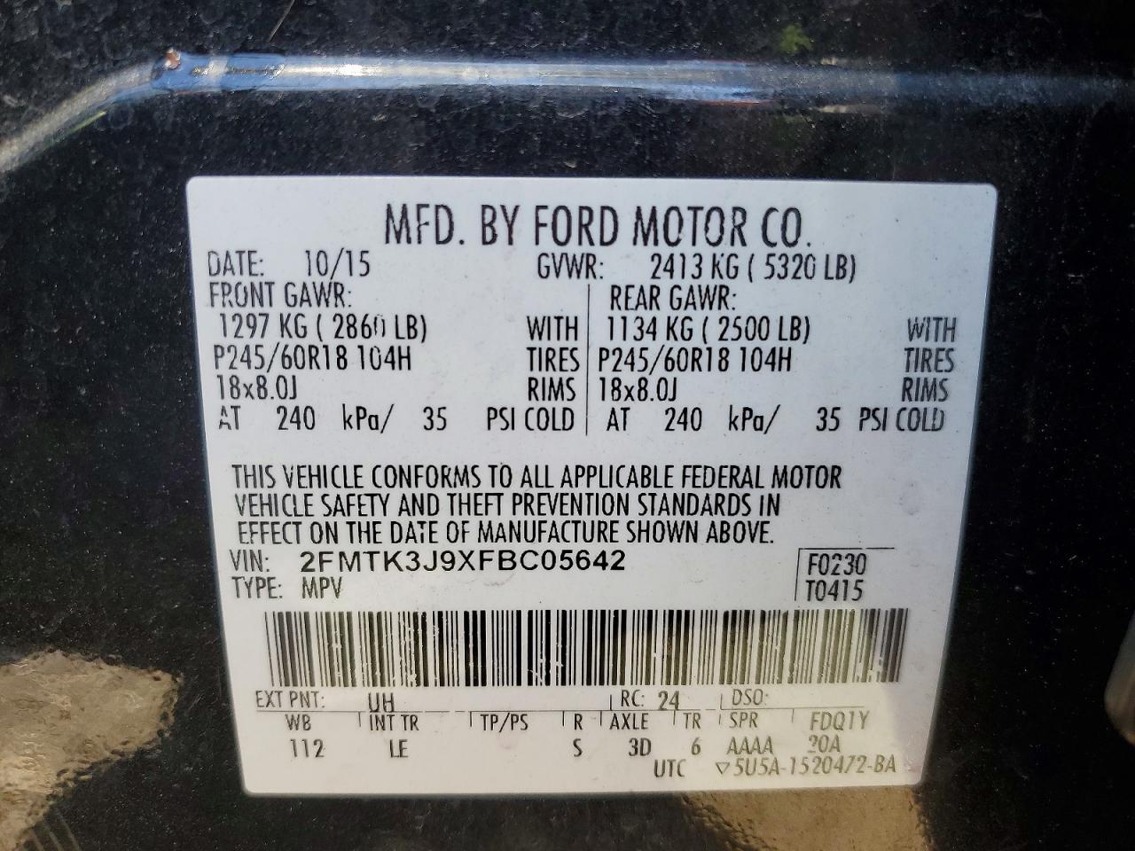 2015 Ford Edge Sel - zdjęcie 12
