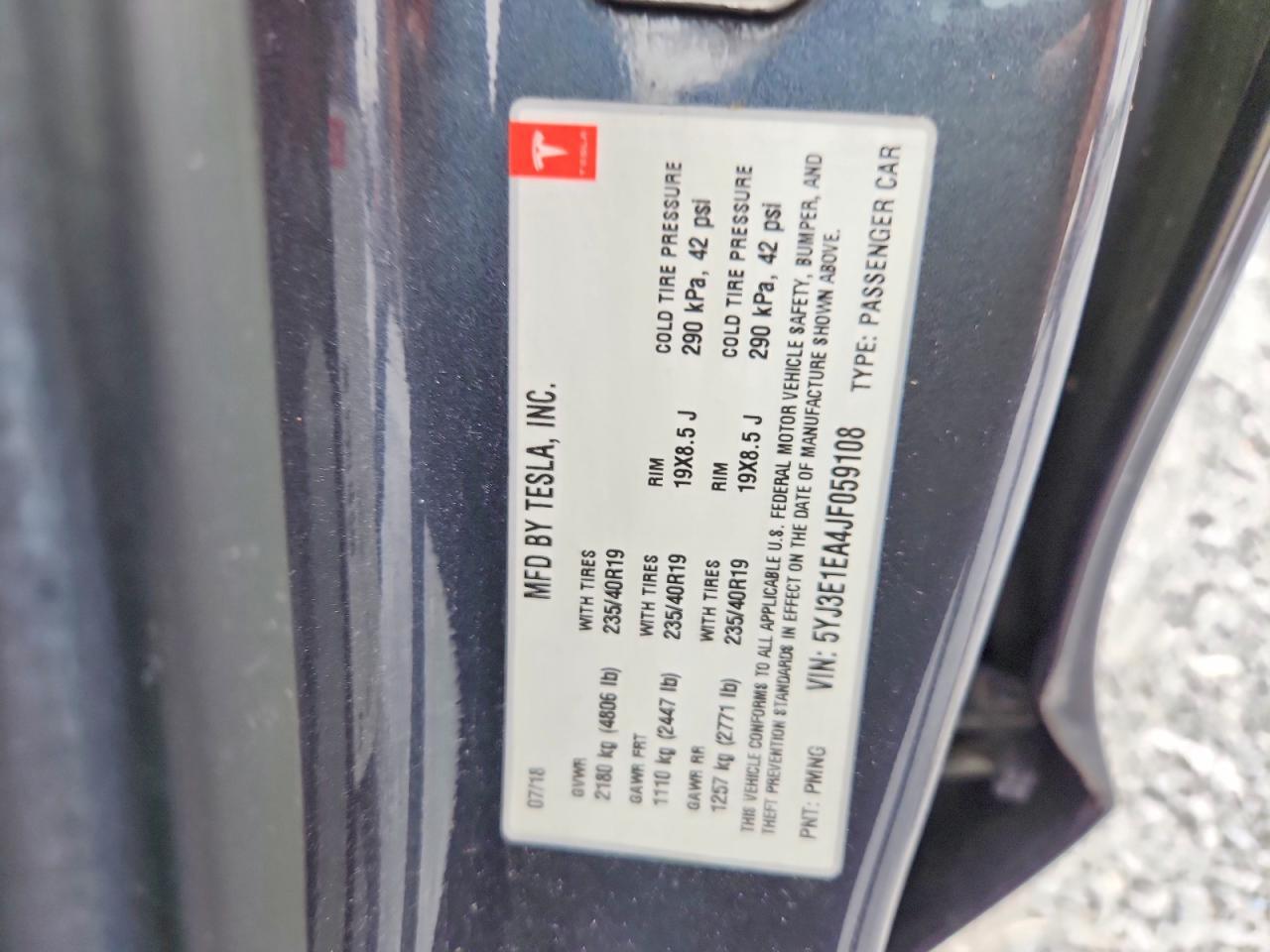 2018 Tesla Model 3 - zdjęcie 12