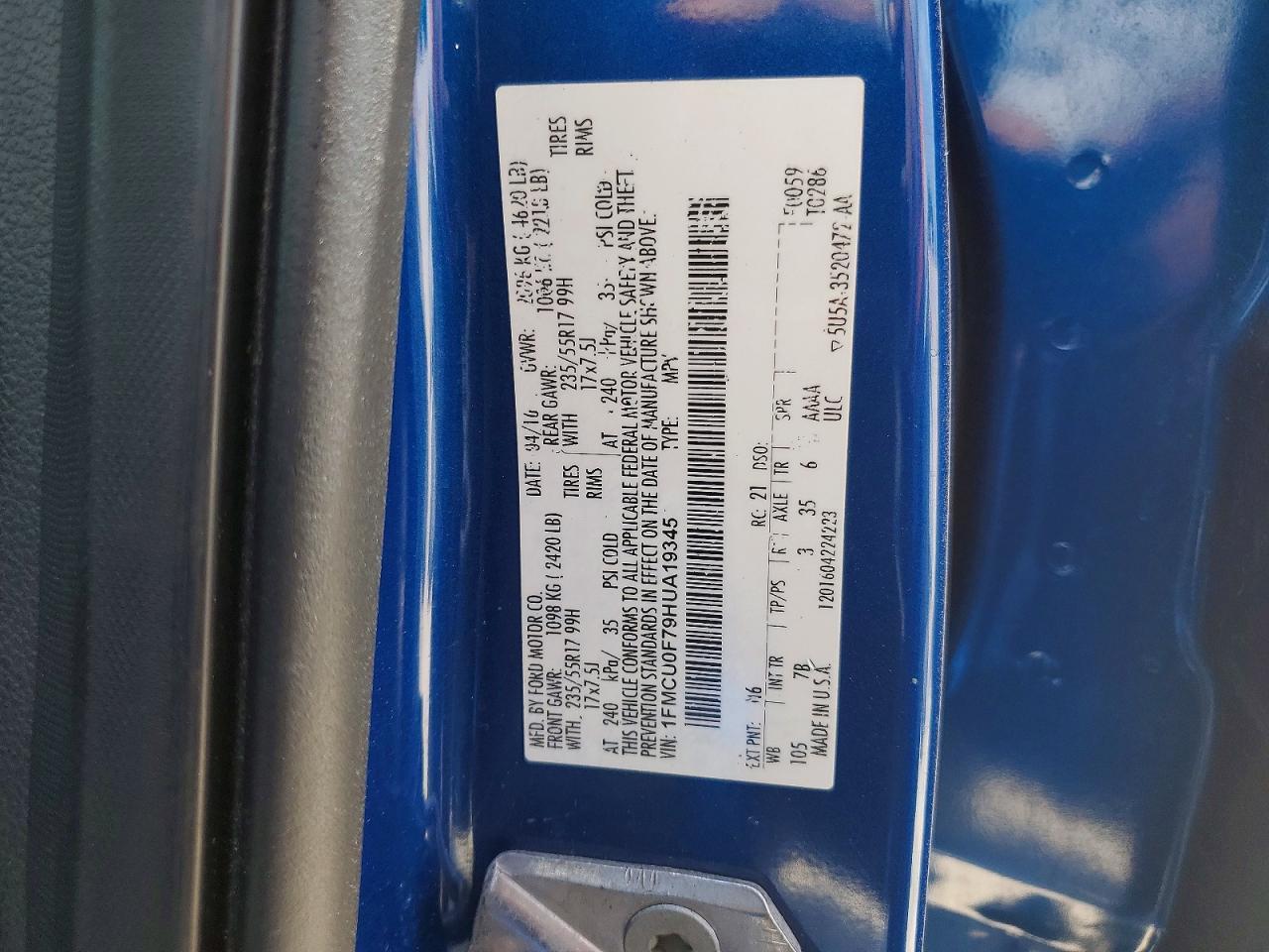 2017 Ford Escape S - zdjęcie 14