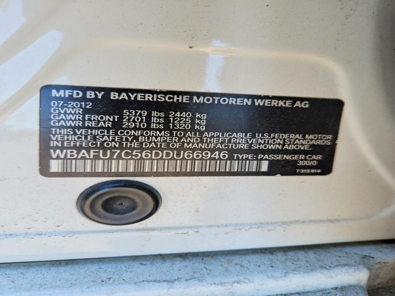 2013 BMW 535 Xi - zdjęcie 12