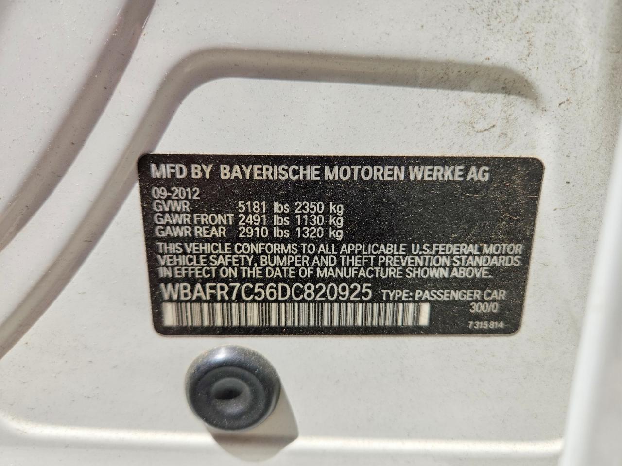2013 BMW 535 I - zdjęcie 12