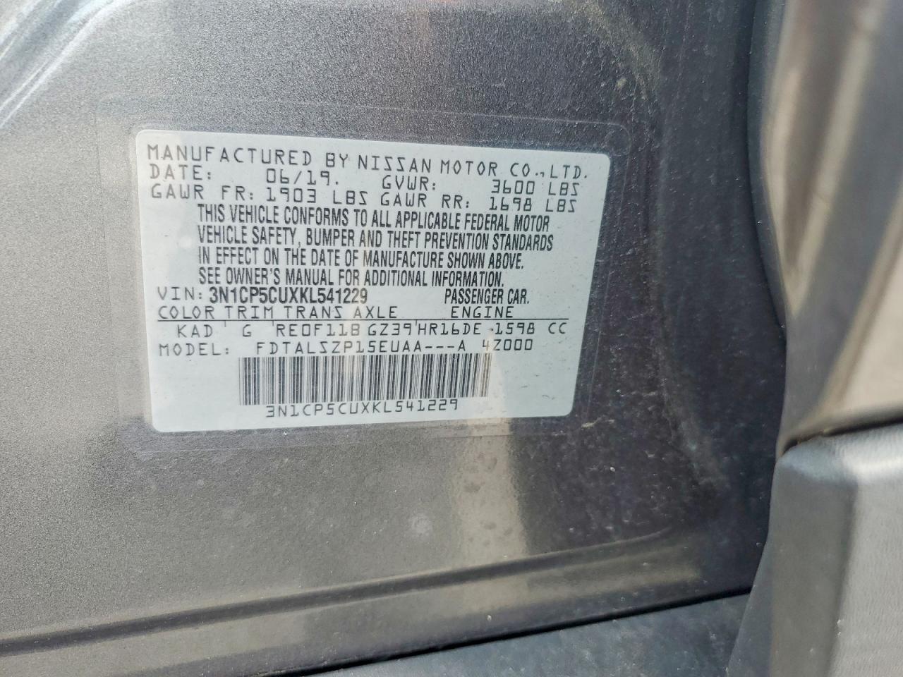 2019 Nissan Kicks Sv - zdjęcie 12