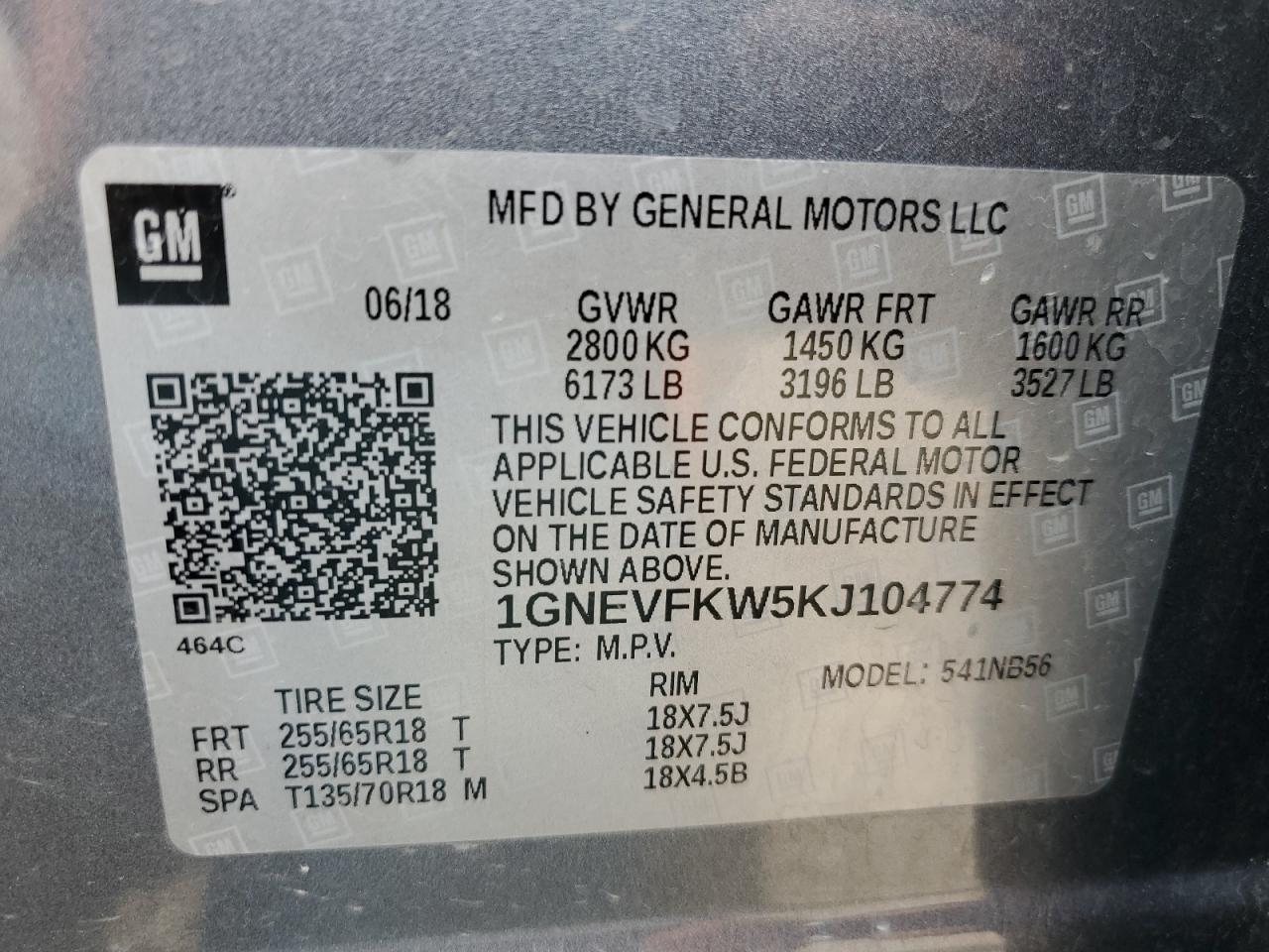 2019 Chevrolet Traverse Ls - zdjęcie 14