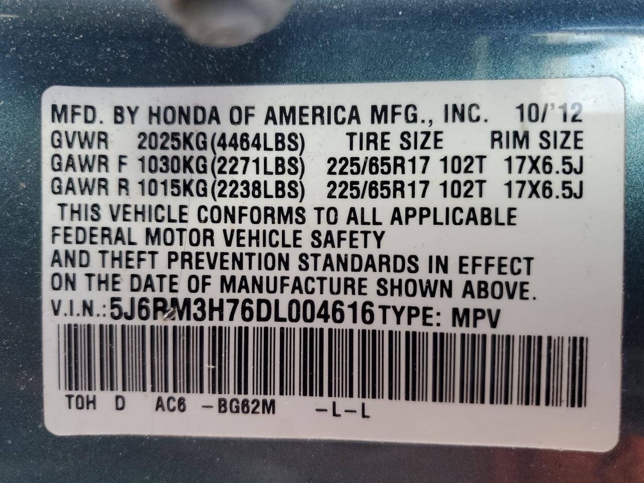 2013 Honda CR-V - zdjęcie 16