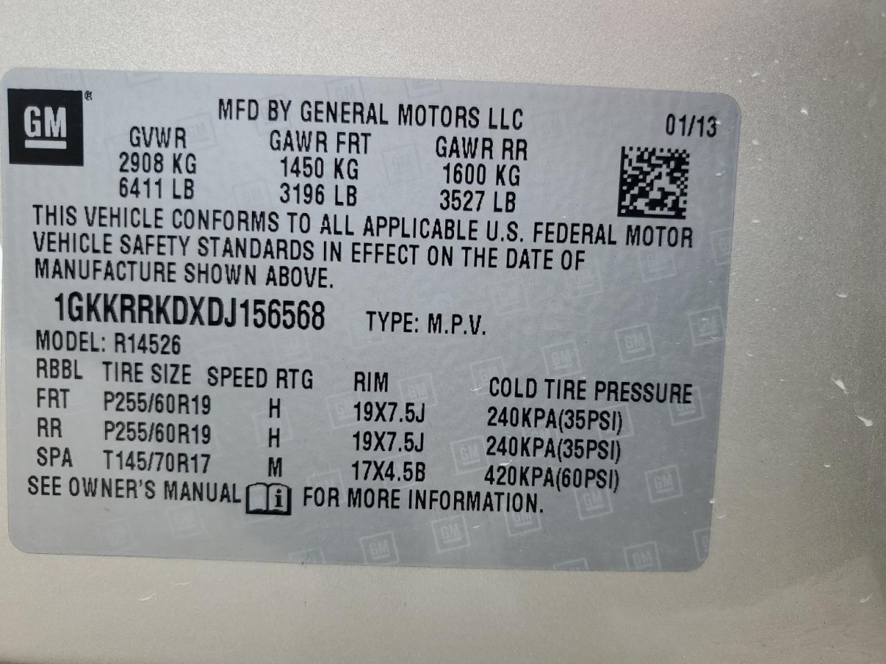 2013 GMC Acadia Slt-1 - zdjęcie 14